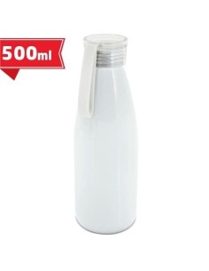 Botella de aluminio con tapa de silicona para sublimación