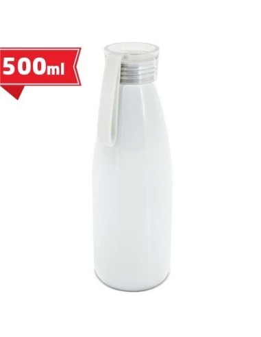 Botella de aluminio con tapa de silicona para sublimación