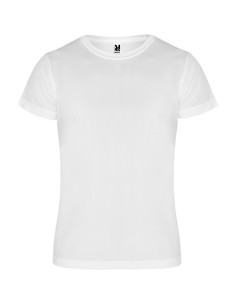 camiseta tecnica roly CAMIMERA blanca para sublimacion adulto