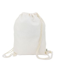 Saco Mochila para sublimacion poliester beige