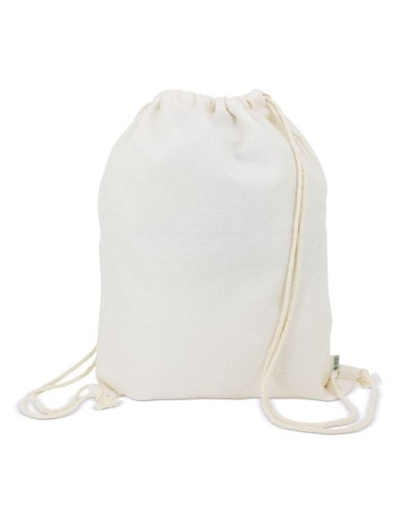 Saco Mochila para sublimacion poliester beige