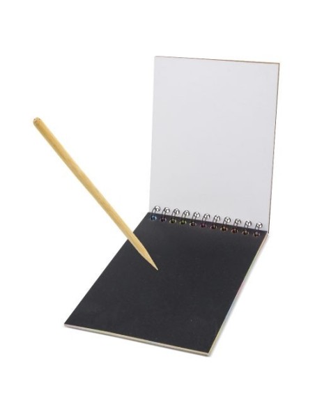 Libreta magica rasca y escribe multicolor personalizar cumpleaños,