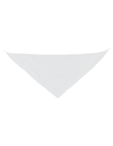 Pañoleta triangular blanca poliéster para sublimación