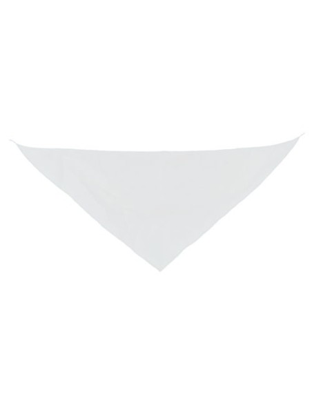Pañoleta triangular blanca poliéster para sublimación