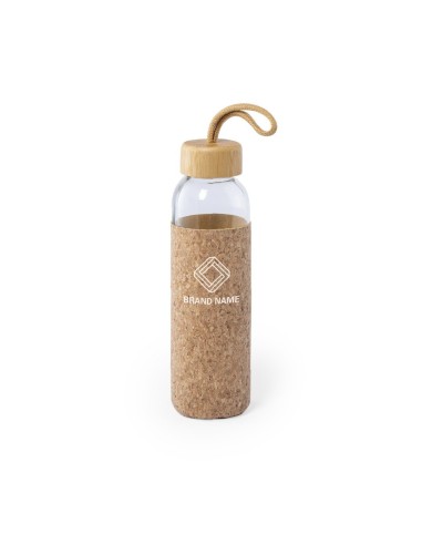 Botella con funda de corcho 500ml personalizacion laser, vinilo adhesi