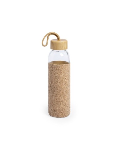 Botella con funda de corcho 500ml personalizacion laser, vinilo adhesi