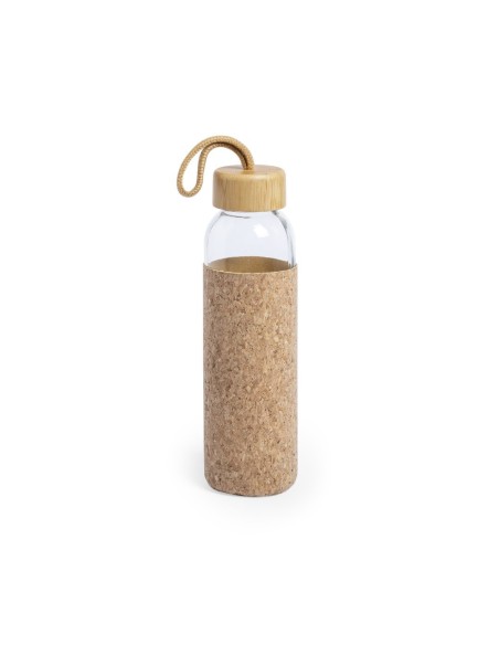 Botella con funda de corcho 500ml personalizacion laser, vinilo adhesi