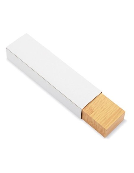 Estuche bambú individual personalizable laser