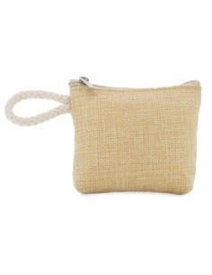 Monedero barato yute personalizable con vinilo textil