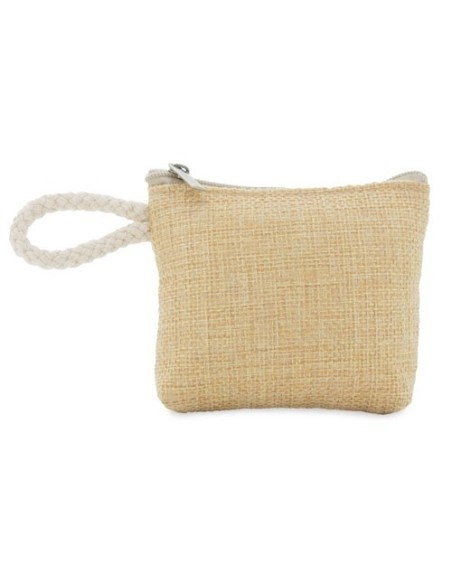 Monedero barato yute personalizable con vinilo textil