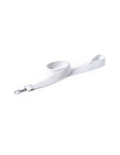 Lanyard blanco en poliéster para sublimación