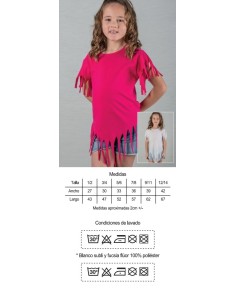 Vestido niña rosa algodon personalizable 2