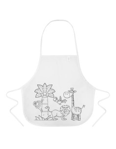 Pack 5 Delantales infantil para colorear con ceras 2