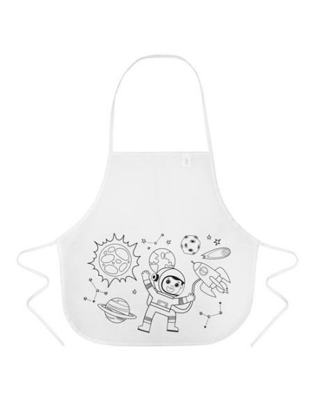Pack 5 Delantales infantil para colorear con ceras