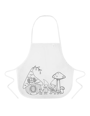 Pack 5 Delantales infantil para colorear con ceras