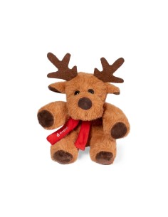 Peluche reno con bufanda personalizable navidad