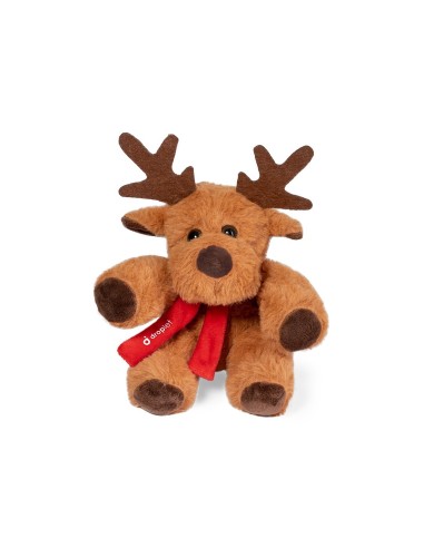 Peluche reno con bufanda personalizable navidad