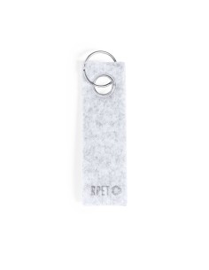 Llavero fieltro Gris Claro para personalizar sublimación, vinilo