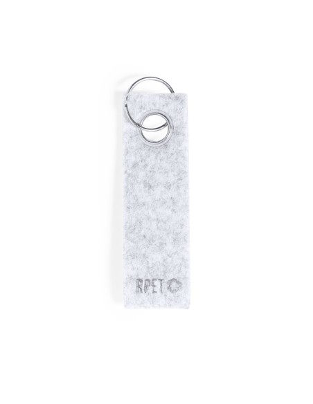 Llavero fieltro Gris Claro para personalizar sublimación, vinilo