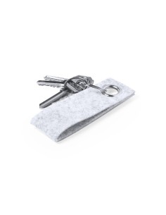 Llavero fieltro Gris Claro para personalizar sublimación, vinilo 2