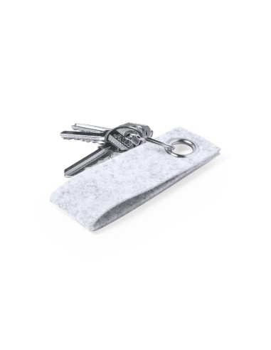 Llavero fieltro Gris Claro para personalizar sublimación, vinilo