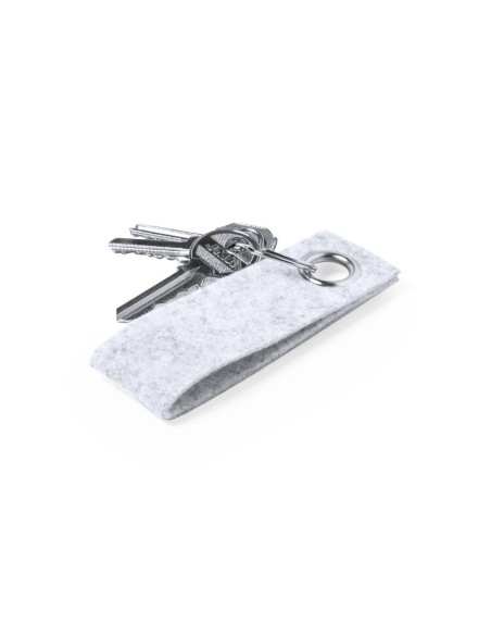 Llavero fieltro Gris Claro para personalizar sublimación, vinilo