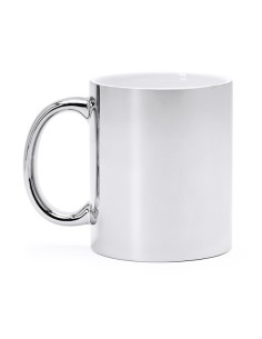taza metalizada especial para laser color dorado o plata