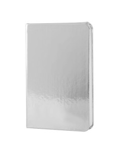 Libreta A6 plata metalizado