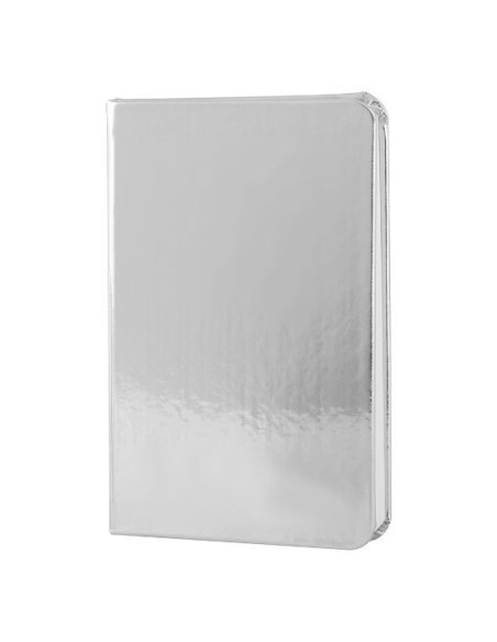Libreta A6 plata metalizado
