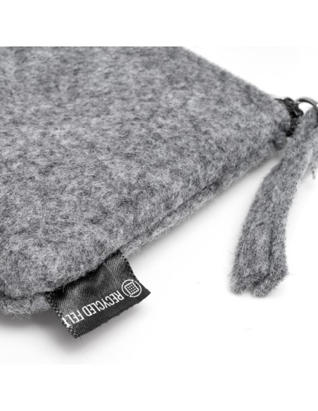 Monedero fieltro gris OSCURO personalizable