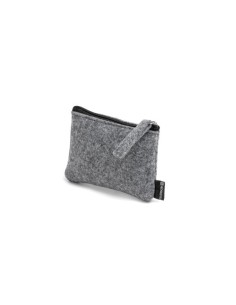 Monedero fieltro gris OSCURO personalizable
