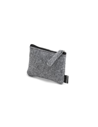 Monedero fieltro gris OSCURO personalizable