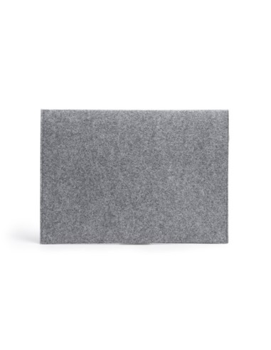 Funda de ordenador portátil de fieltro gris oscuro personalizable