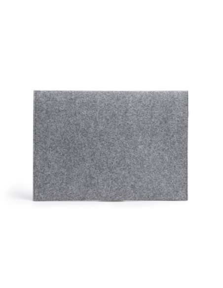Funda de ordenador portátil de fieltro gris oscuro personalizable