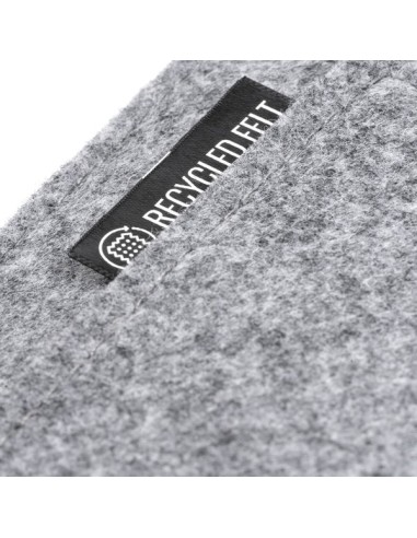 Funda de ordenador portátil de fieltro gris oscuro personalizable