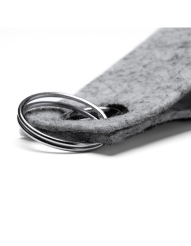 Llavero fieltro GRIS OSCURO para personalizar sublimación, vinilo
