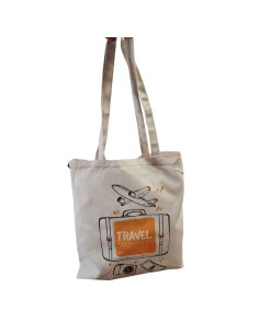 Bolsa para sublimacion poliester beige 2