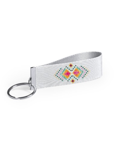 Llavero poliéster y metal personalizable por sublimación