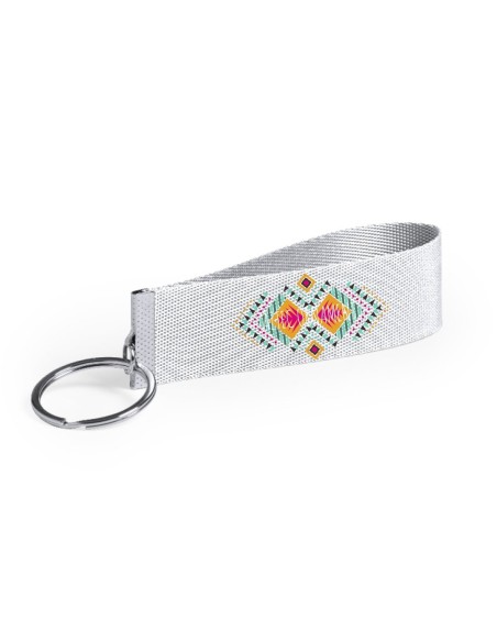 Llavero poliéster y metal personalizable por sublimación