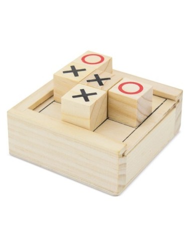 Juego 3 en raya en madera personalizacion laser