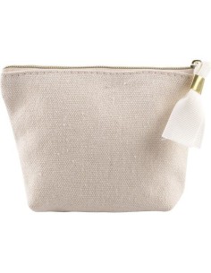 Monedero algodon tirador detalle dorado personalizable vinilo textil,