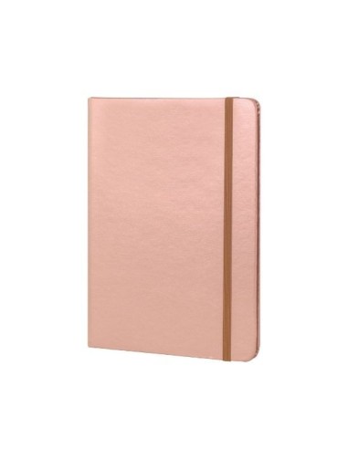 Libreta A5 rosa metalizado