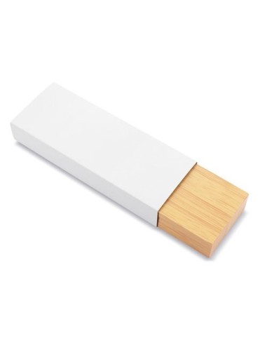 Estuche bambú doble personalizable laser