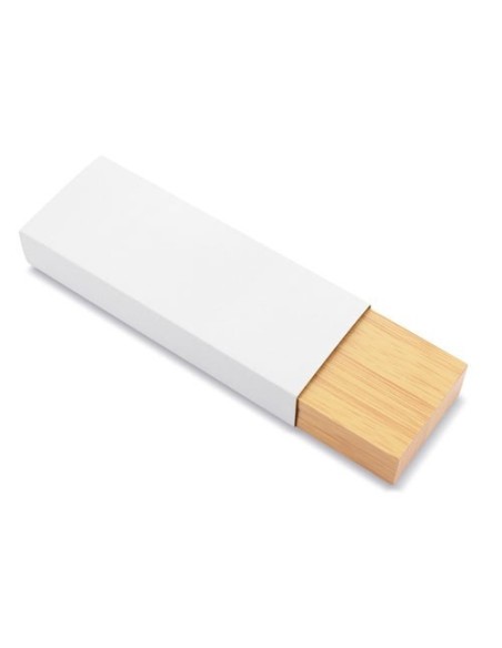 Estuche bambú doble personalizable laser