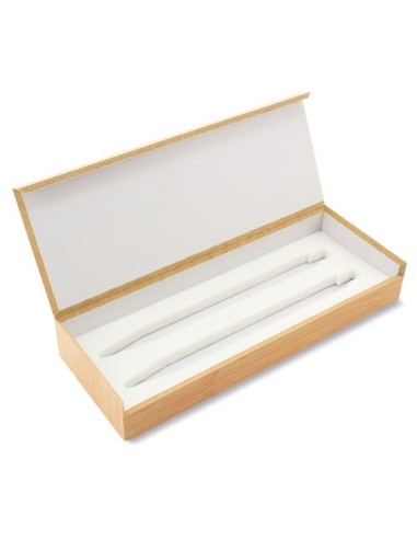 Estuche bambú doble personalizable laser
