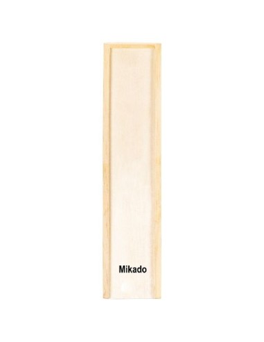 Juego mikado en caja de madera personalizacion laser