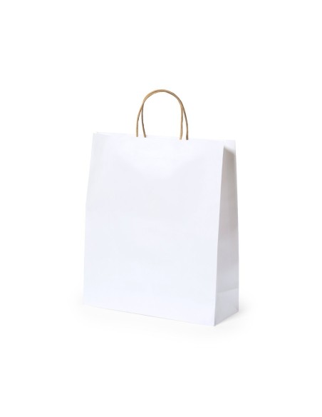 Bolsa papel blanca grande 32 x 40 x 12 cm