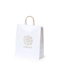 Bolsa papel blanca mediana 25 x 31 x 11 cm