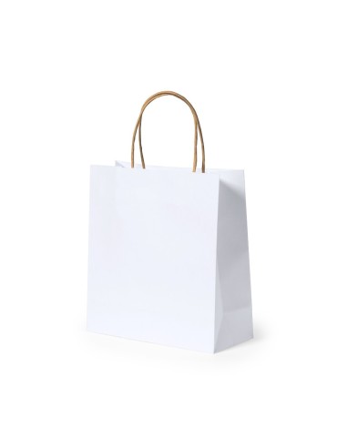 Bolsa papel blanca pequeña 22 x 23 x 9 cm