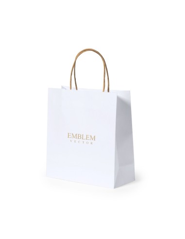 Bolsa papel blanca pequeña 22 x 23 x 9 cm